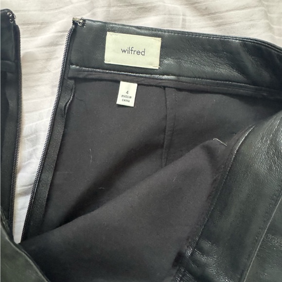 Wilfred Leather Mini Skirt - Picture 2 of 3